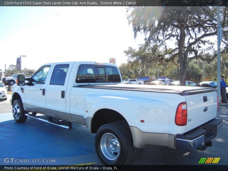 Oxford White / Camel 2009 Ford F350 Super Duty Lariat Crew Cab 4x4 Dually