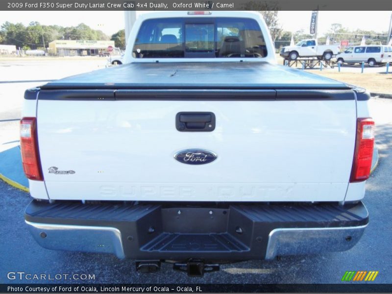 Oxford White / Camel 2009 Ford F350 Super Duty Lariat Crew Cab 4x4 Dually