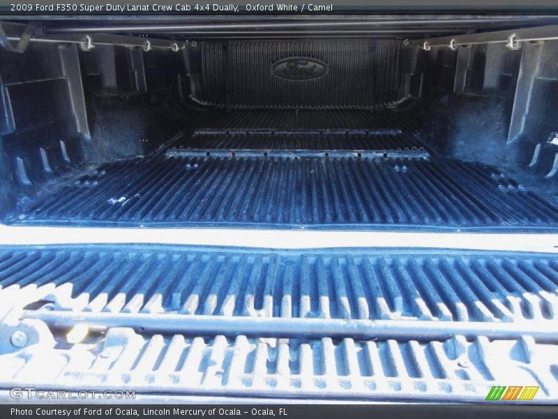 Oxford White / Camel 2009 Ford F350 Super Duty Lariat Crew Cab 4x4 Dually
