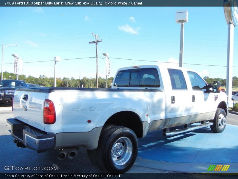Oxford White / Camel 2009 Ford F350 Super Duty Lariat Crew Cab 4x4 Dually