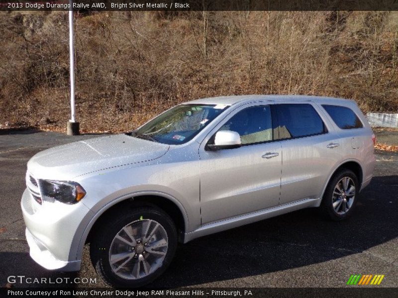 Bright Silver Metallic / Black 2013 Dodge Durango Rallye AWD