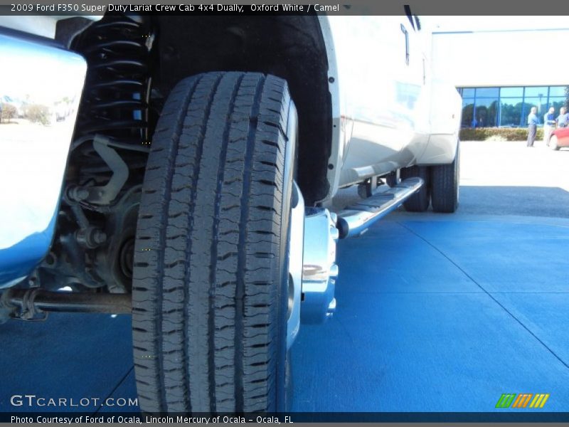 Oxford White / Camel 2009 Ford F350 Super Duty Lariat Crew Cab 4x4 Dually