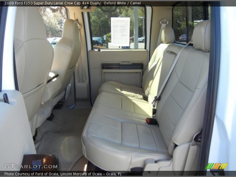 Oxford White / Camel 2009 Ford F350 Super Duty Lariat Crew Cab 4x4 Dually