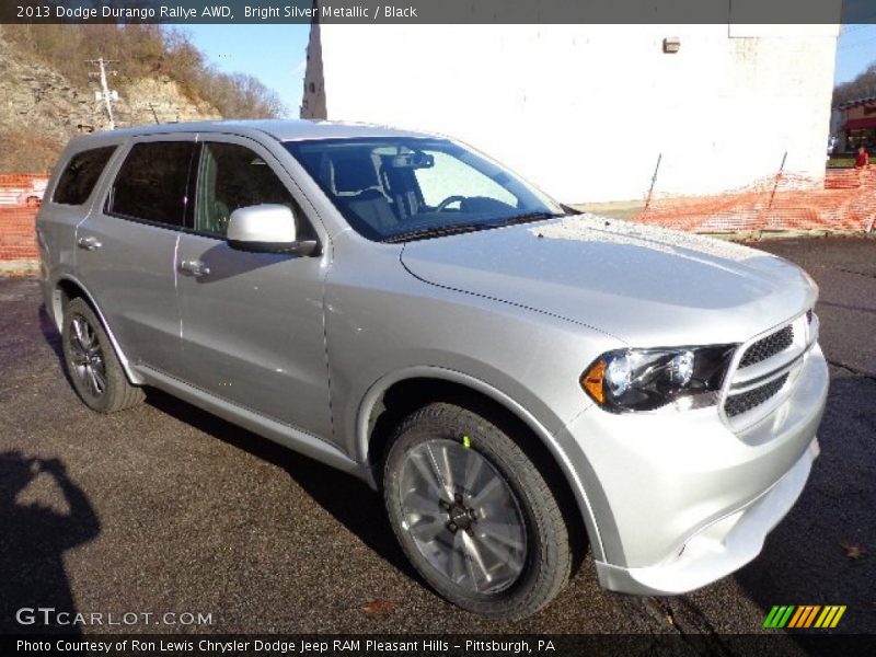 Bright Silver Metallic / Black 2013 Dodge Durango Rallye AWD