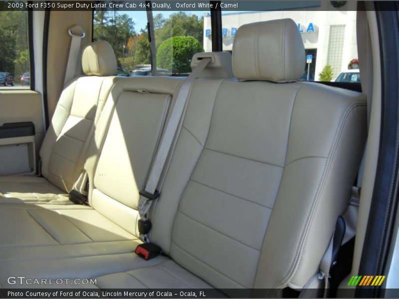 Oxford White / Camel 2009 Ford F350 Super Duty Lariat Crew Cab 4x4 Dually