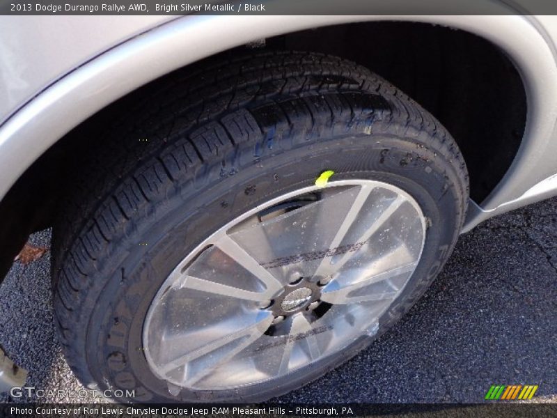 Bright Silver Metallic / Black 2013 Dodge Durango Rallye AWD
