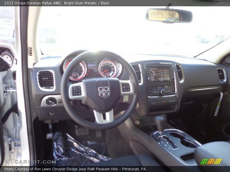 Bright Silver Metallic / Black 2013 Dodge Durango Rallye AWD
