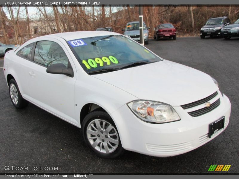 Summit White / Gray 2009 Chevrolet Cobalt LS Coupe