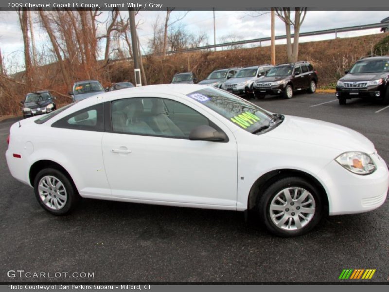 Summit White / Gray 2009 Chevrolet Cobalt LS Coupe