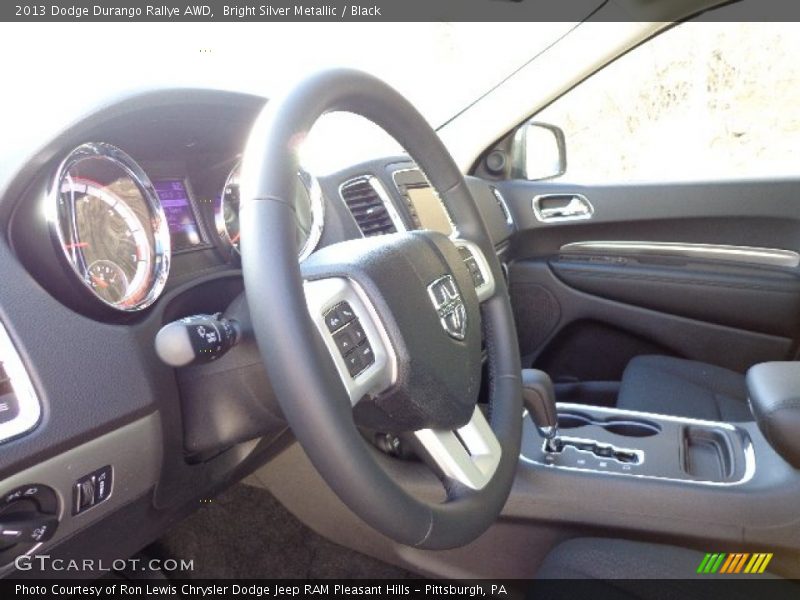 Bright Silver Metallic / Black 2013 Dodge Durango Rallye AWD