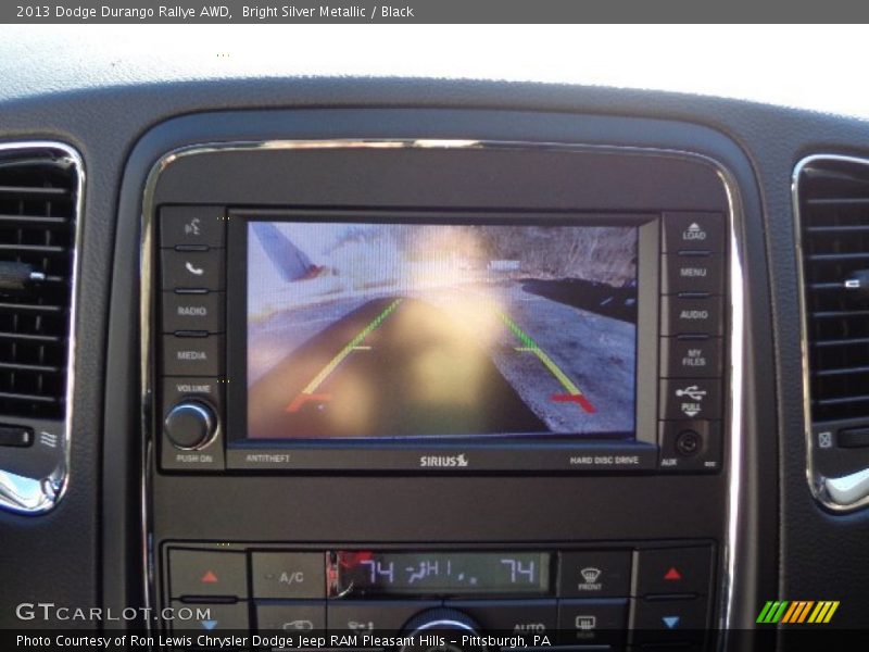 Bright Silver Metallic / Black 2013 Dodge Durango Rallye AWD