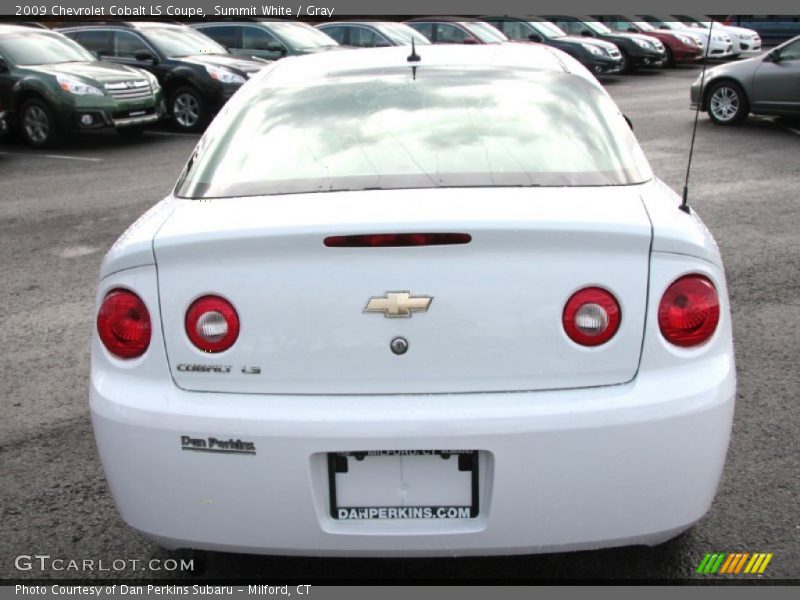 Summit White / Gray 2009 Chevrolet Cobalt LS Coupe