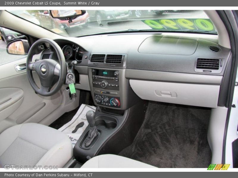 Summit White / Gray 2009 Chevrolet Cobalt LS Coupe