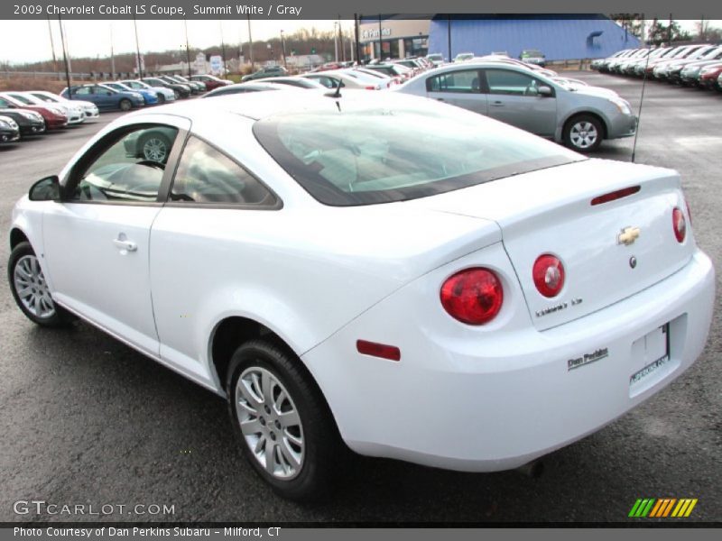 Summit White / Gray 2009 Chevrolet Cobalt LS Coupe