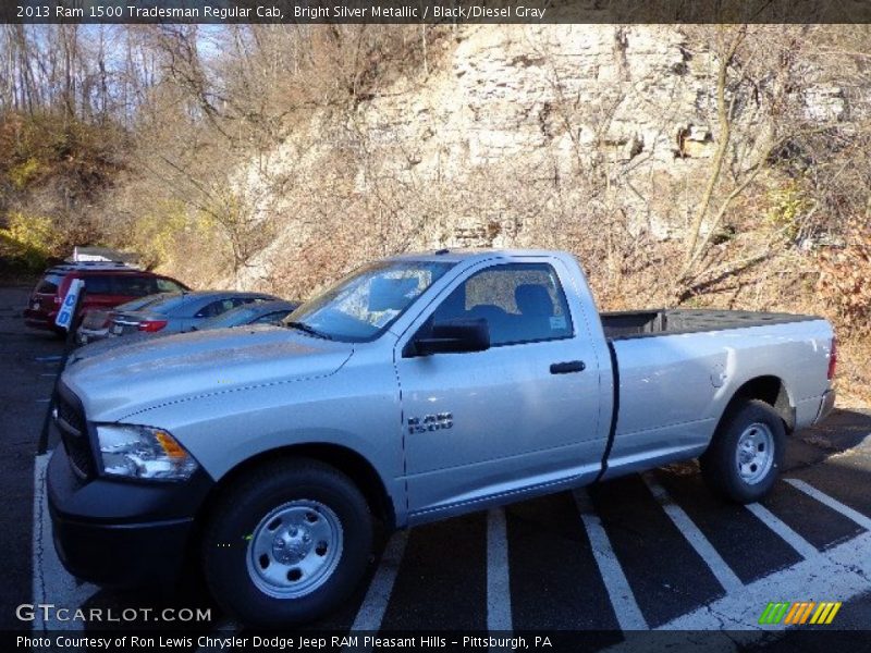 Bright Silver Metallic / Black/Diesel Gray 2013 Ram 1500 Tradesman Regular Cab