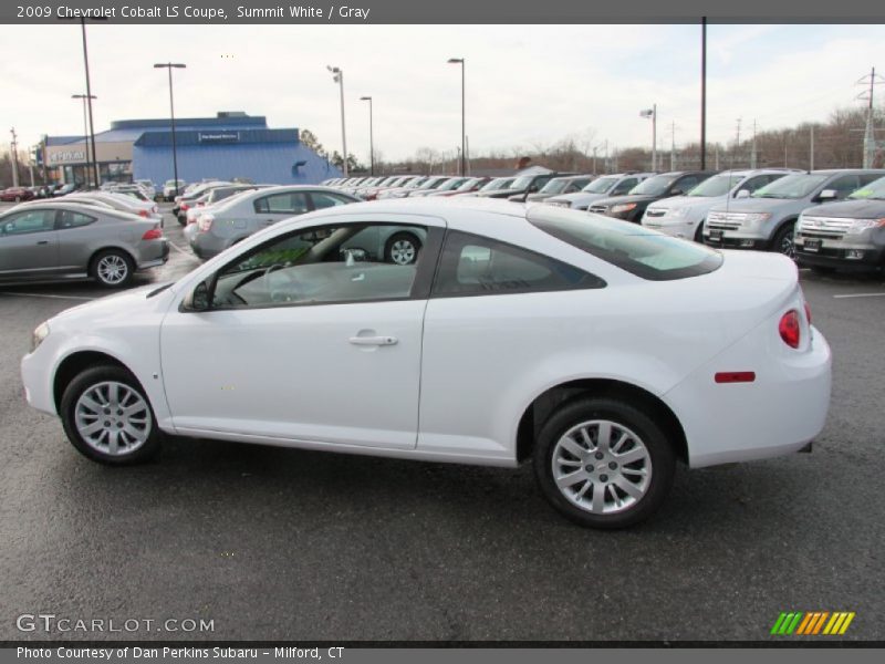 Summit White / Gray 2009 Chevrolet Cobalt LS Coupe