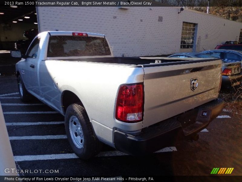 Bright Silver Metallic / Black/Diesel Gray 2013 Ram 1500 Tradesman Regular Cab