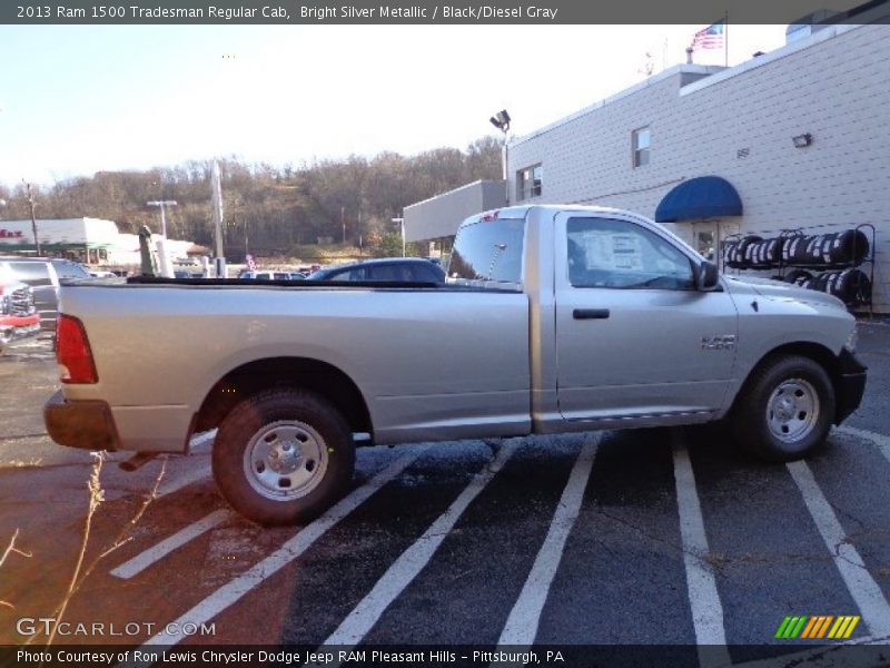 Bright Silver Metallic / Black/Diesel Gray 2013 Ram 1500 Tradesman Regular Cab
