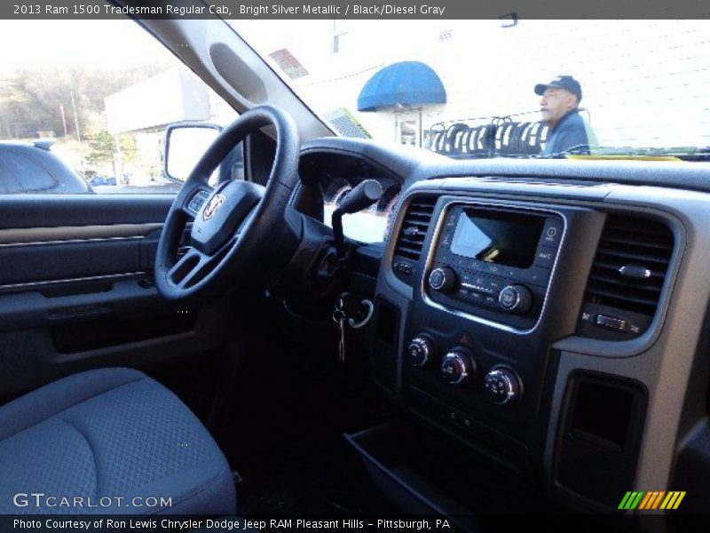 Bright Silver Metallic / Black/Diesel Gray 2013 Ram 1500 Tradesman Regular Cab