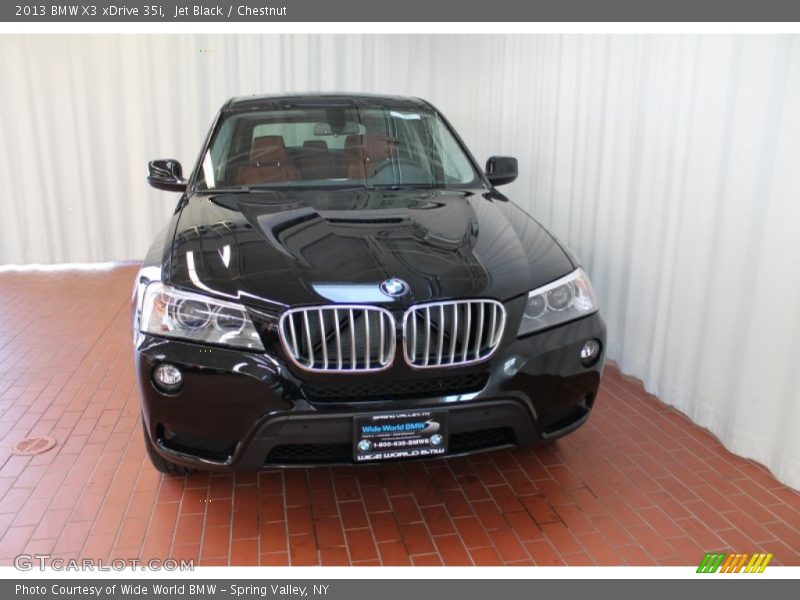 Jet Black / Chestnut 2013 BMW X3 xDrive 35i