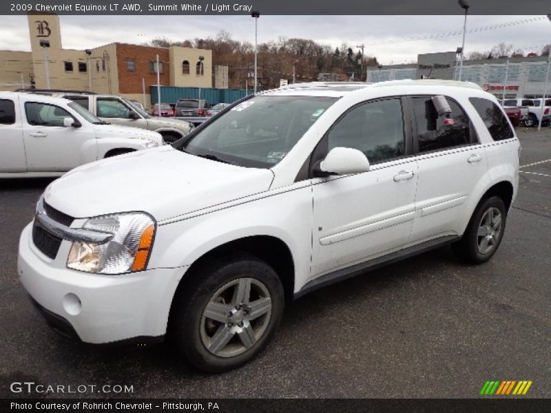 Summit White / Light Gray 2009 Chevrolet Equinox LT AWD