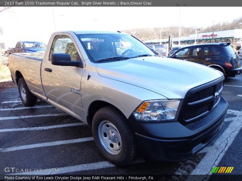Bright Silver Metallic / Black/Diesel Gray 2013 Ram 1500 Tradesman Regular Cab