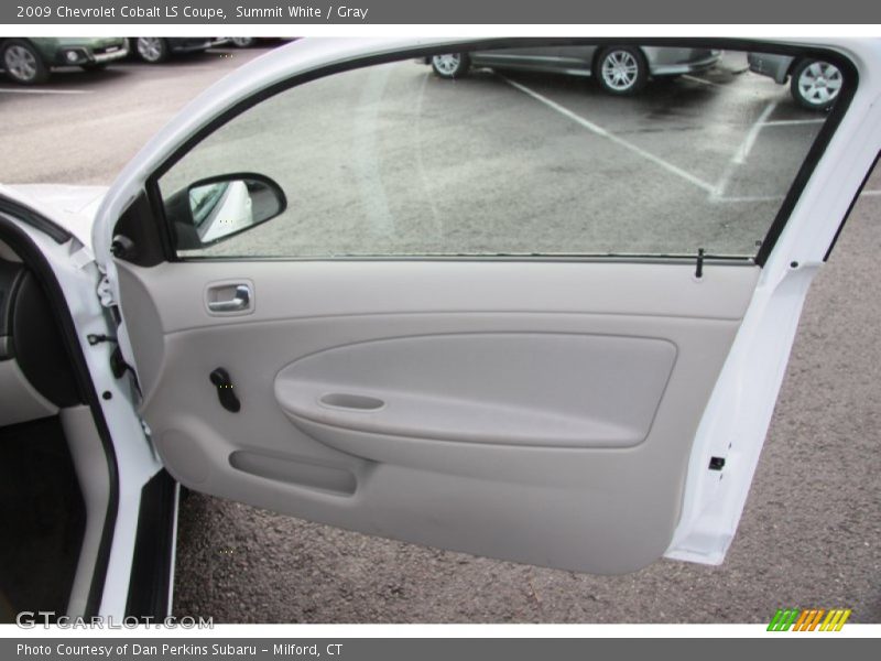 Summit White / Gray 2009 Chevrolet Cobalt LS Coupe