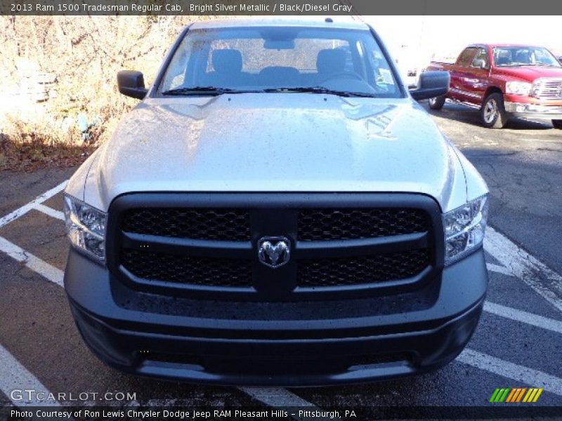 Bright Silver Metallic / Black/Diesel Gray 2013 Ram 1500 Tradesman Regular Cab