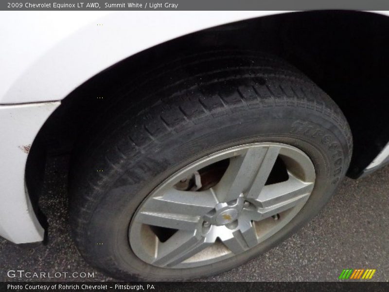 Summit White / Light Gray 2009 Chevrolet Equinox LT AWD