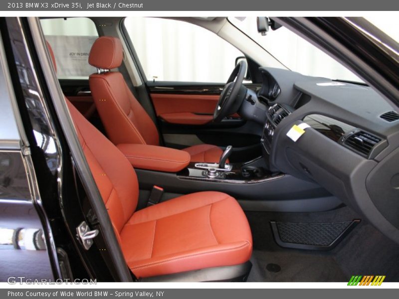 Jet Black / Chestnut 2013 BMW X3 xDrive 35i