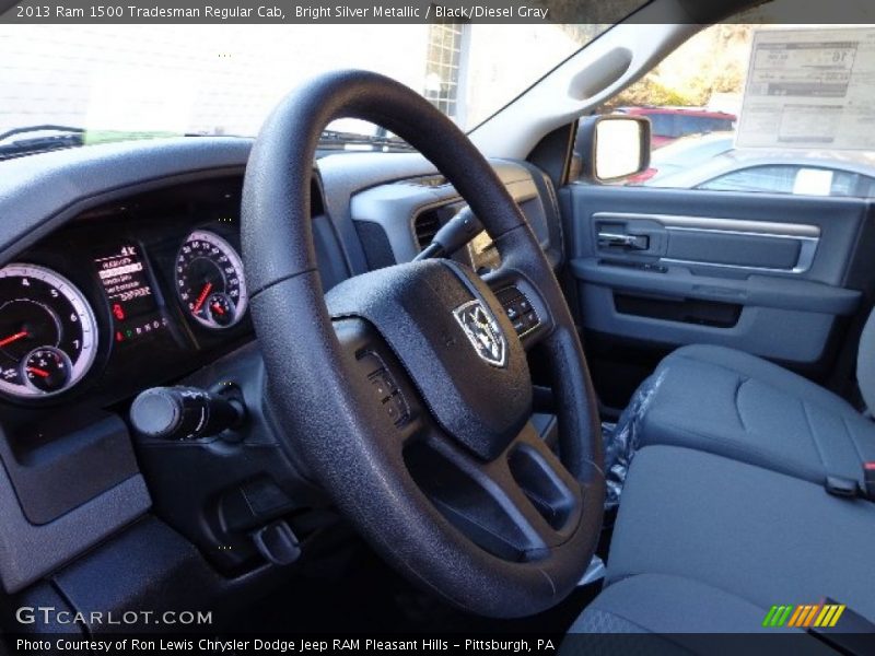 Bright Silver Metallic / Black/Diesel Gray 2013 Ram 1500 Tradesman Regular Cab