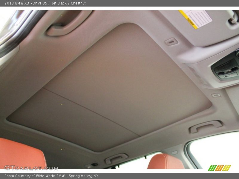 Jet Black / Chestnut 2013 BMW X3 xDrive 35i