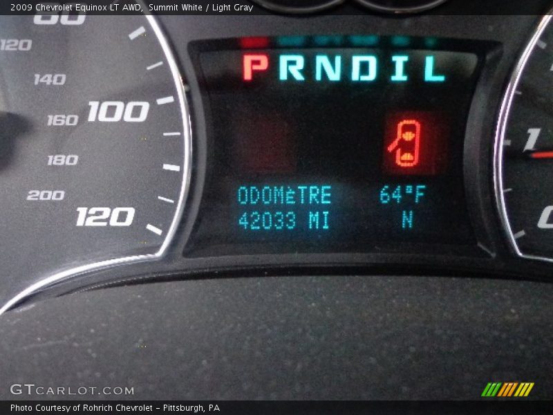 Summit White / Light Gray 2009 Chevrolet Equinox LT AWD