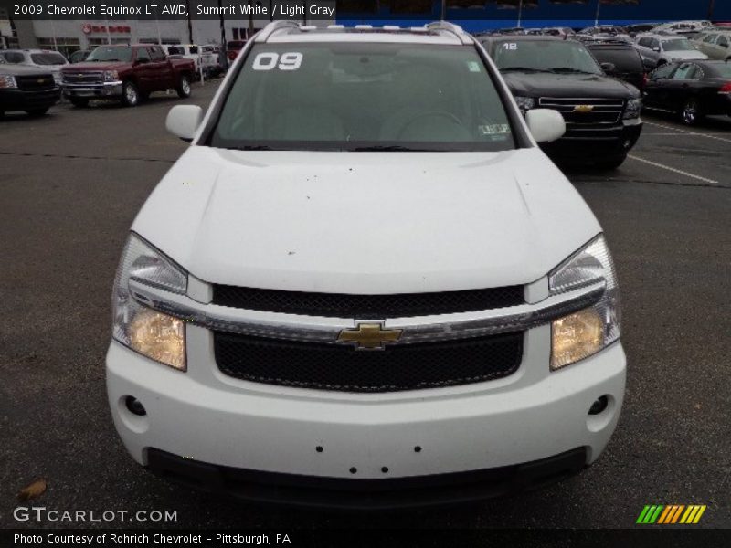 Summit White / Light Gray 2009 Chevrolet Equinox LT AWD