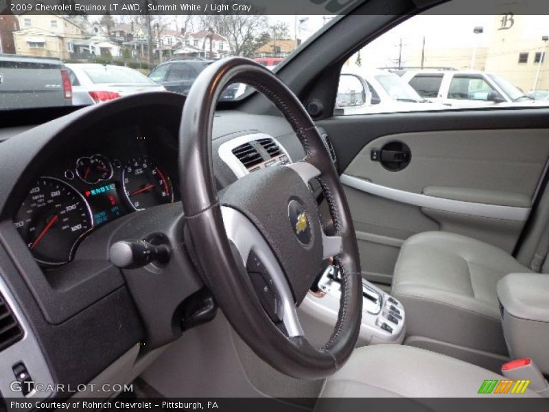 Summit White / Light Gray 2009 Chevrolet Equinox LT AWD