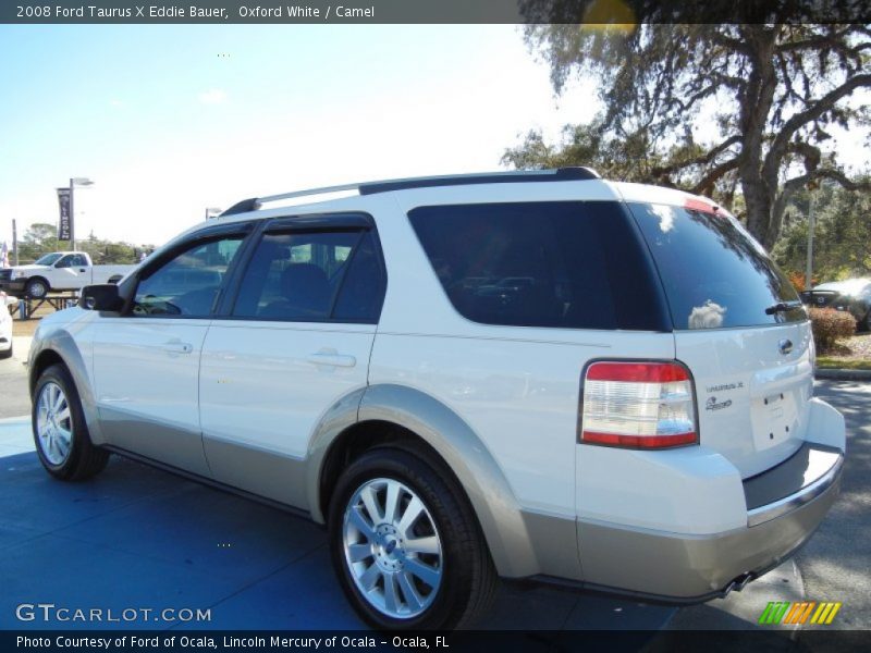 Oxford White / Camel 2008 Ford Taurus X Eddie Bauer