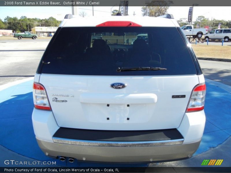 Oxford White / Camel 2008 Ford Taurus X Eddie Bauer