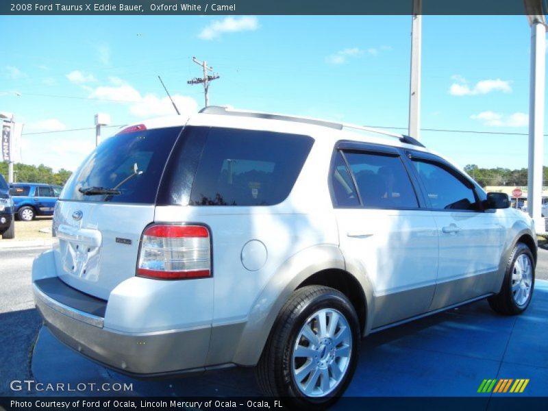 Oxford White / Camel 2008 Ford Taurus X Eddie Bauer