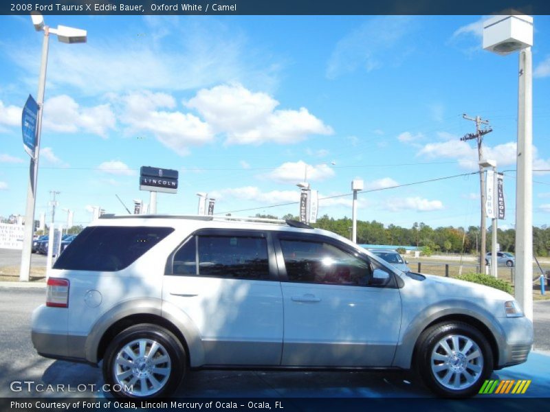 Oxford White / Camel 2008 Ford Taurus X Eddie Bauer