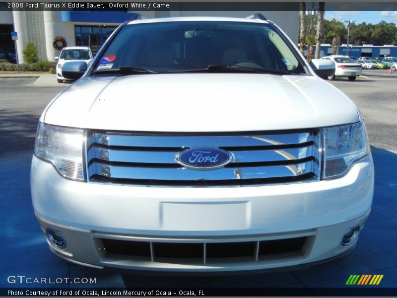 Oxford White / Camel 2008 Ford Taurus X Eddie Bauer