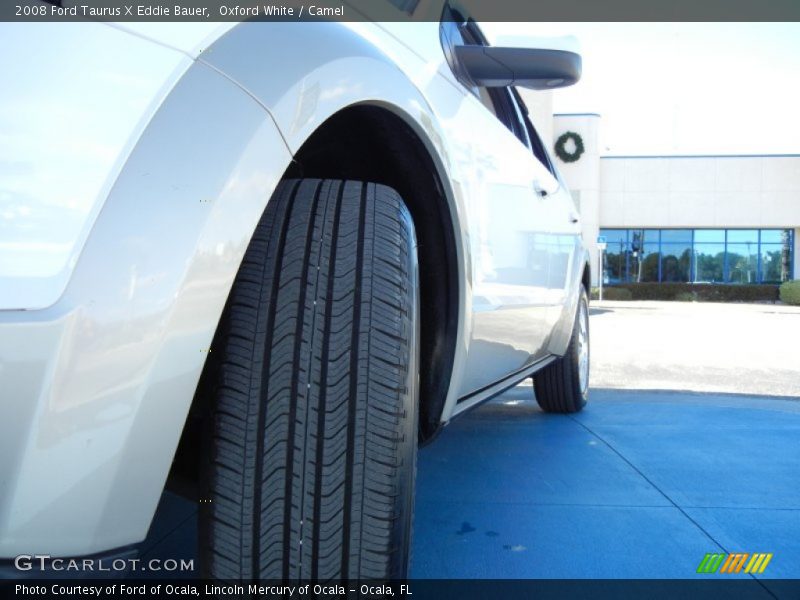 Oxford White / Camel 2008 Ford Taurus X Eddie Bauer