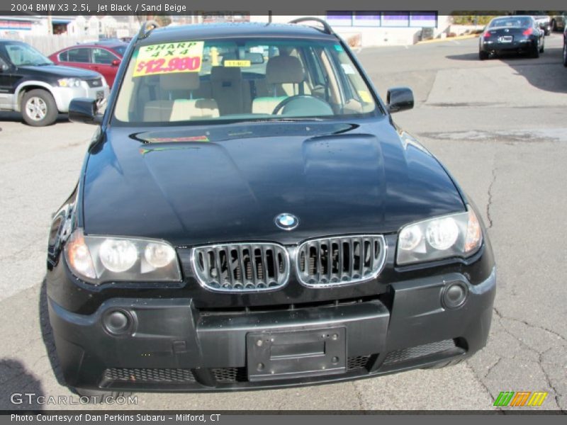 Jet Black / Sand Beige 2004 BMW X3 2.5i