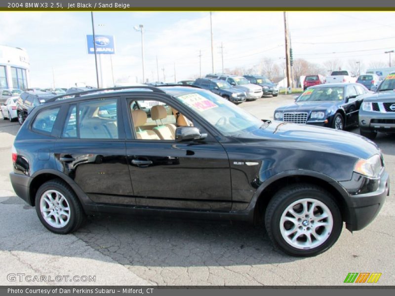 Jet Black / Sand Beige 2004 BMW X3 2.5i