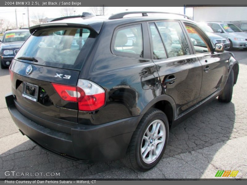 Jet Black / Sand Beige 2004 BMW X3 2.5i