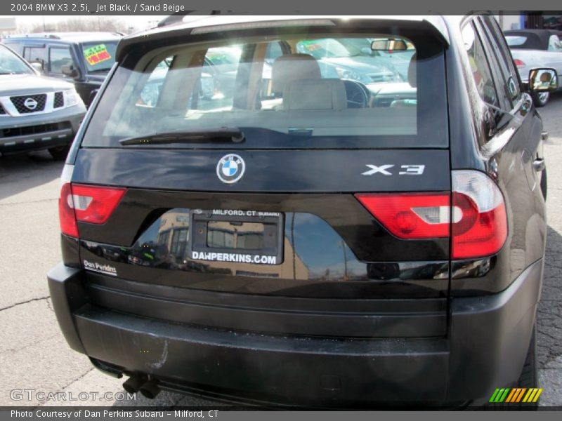 Jet Black / Sand Beige 2004 BMW X3 2.5i