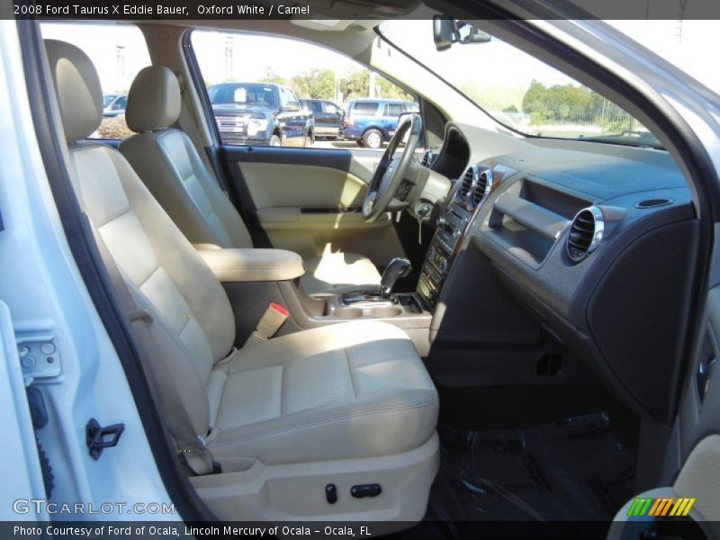 Oxford White / Camel 2008 Ford Taurus X Eddie Bauer