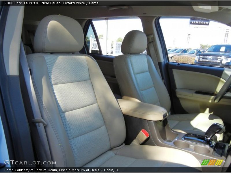 Oxford White / Camel 2008 Ford Taurus X Eddie Bauer