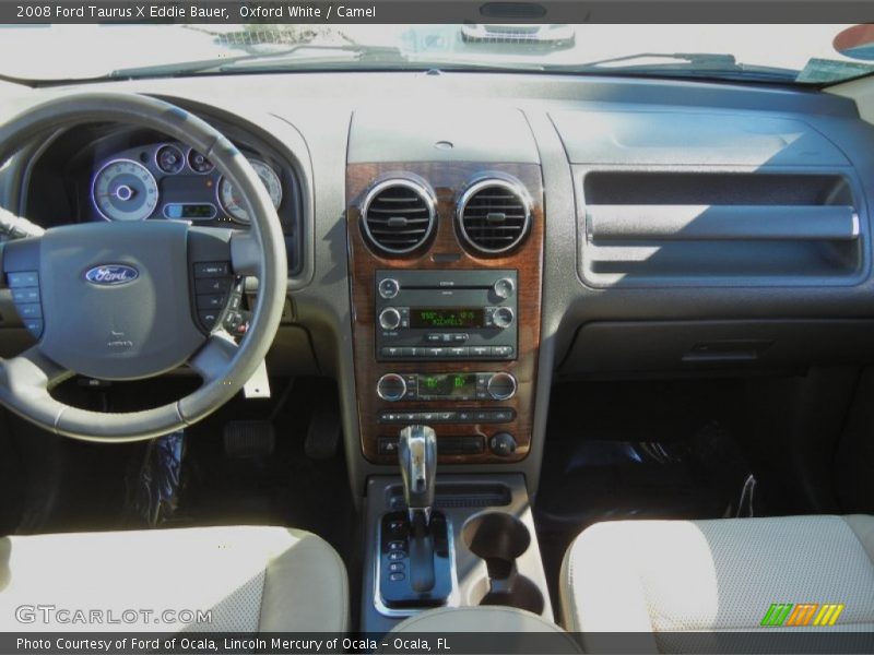 Oxford White / Camel 2008 Ford Taurus X Eddie Bauer