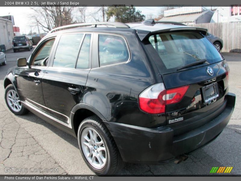 Jet Black / Sand Beige 2004 BMW X3 2.5i