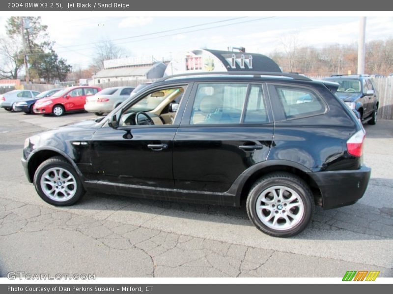 Jet Black / Sand Beige 2004 BMW X3 2.5i